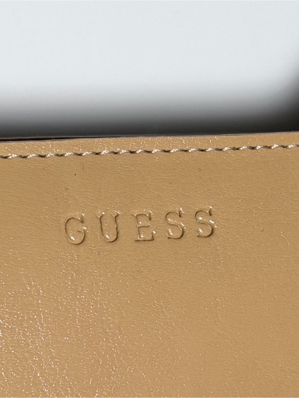 Guess Beige-Tan Shoulder Bag with Slim Strap - Picture 2 of 10